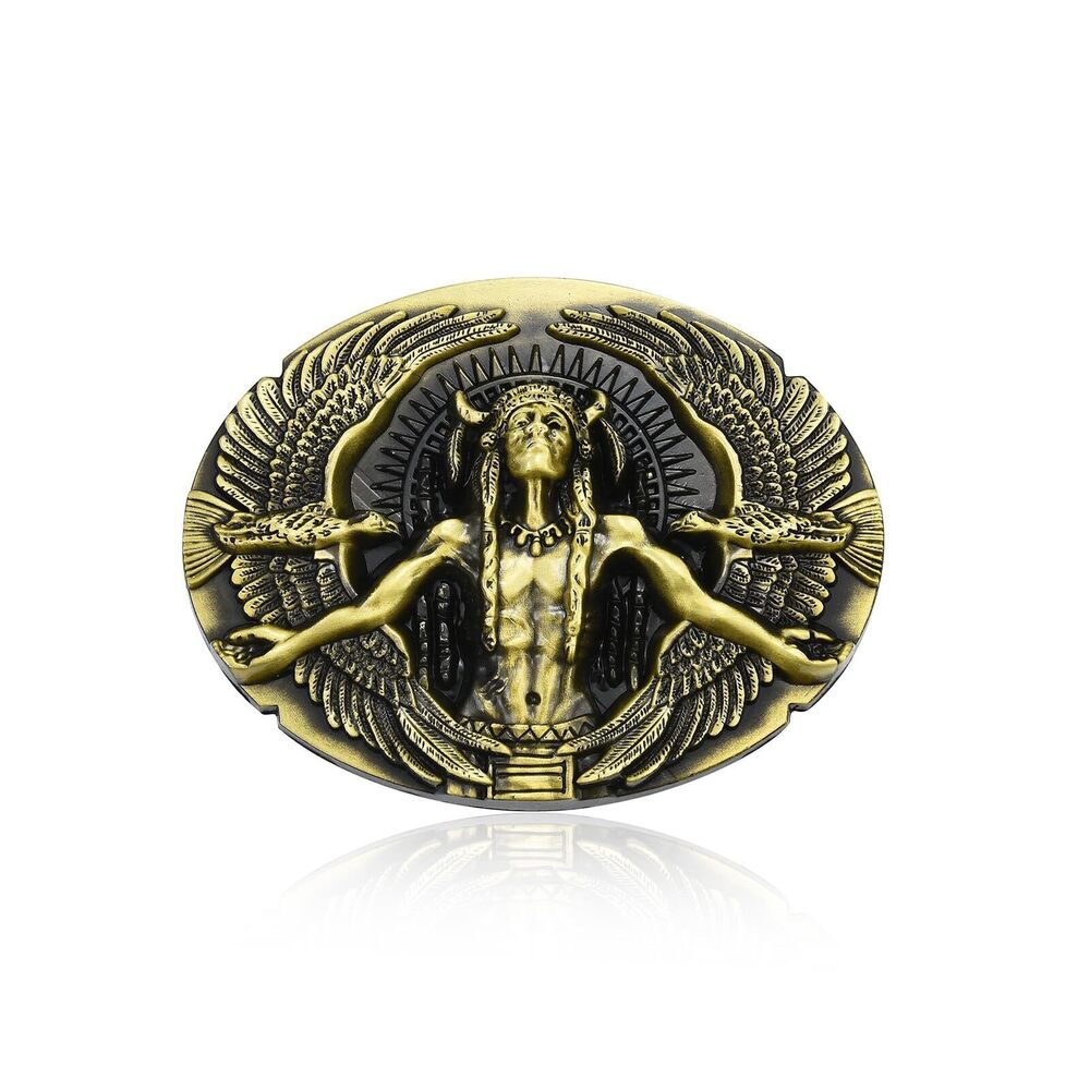 7934 MASOP Western Belt Buckle , Skull Belt Buckle, Cowboy Cowgirl Jeans